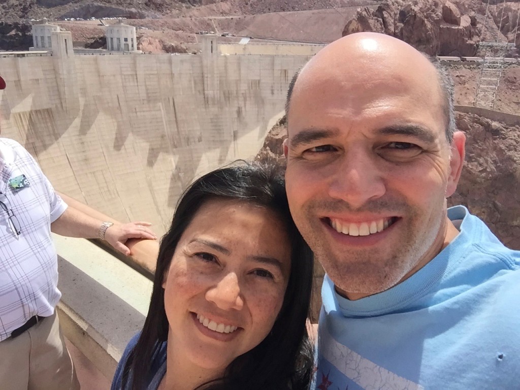 Pit stop at the Hoover Dam